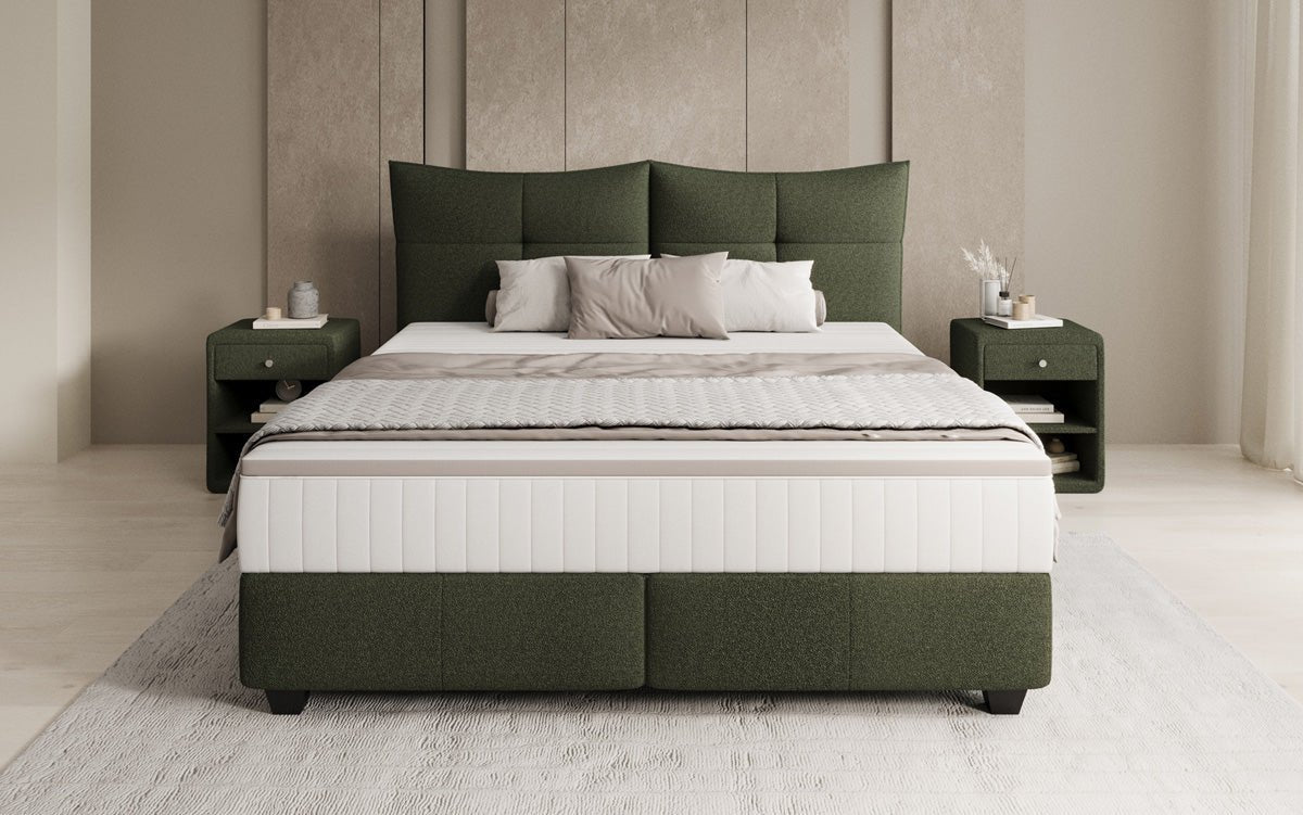 Boxspring posteľ Veyora v bouclé