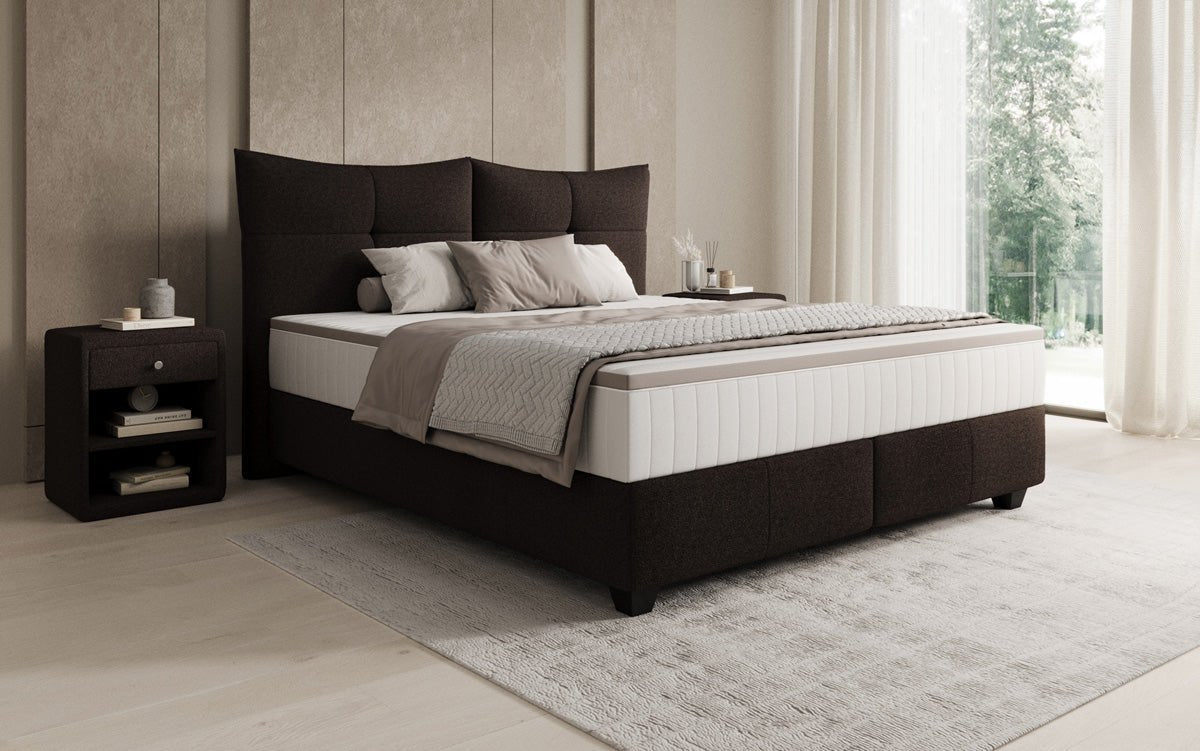 Boxspring posteľ Veyora v bouclé