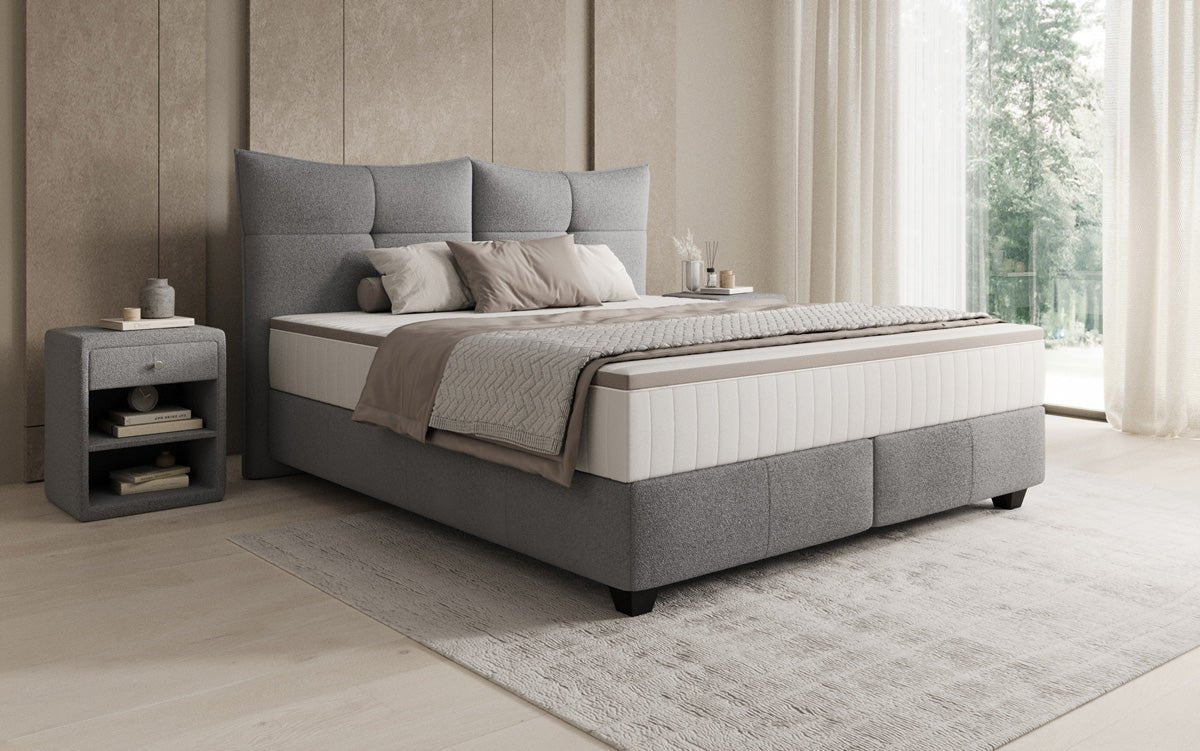 Boxspring posteľ Veyora v bouclé