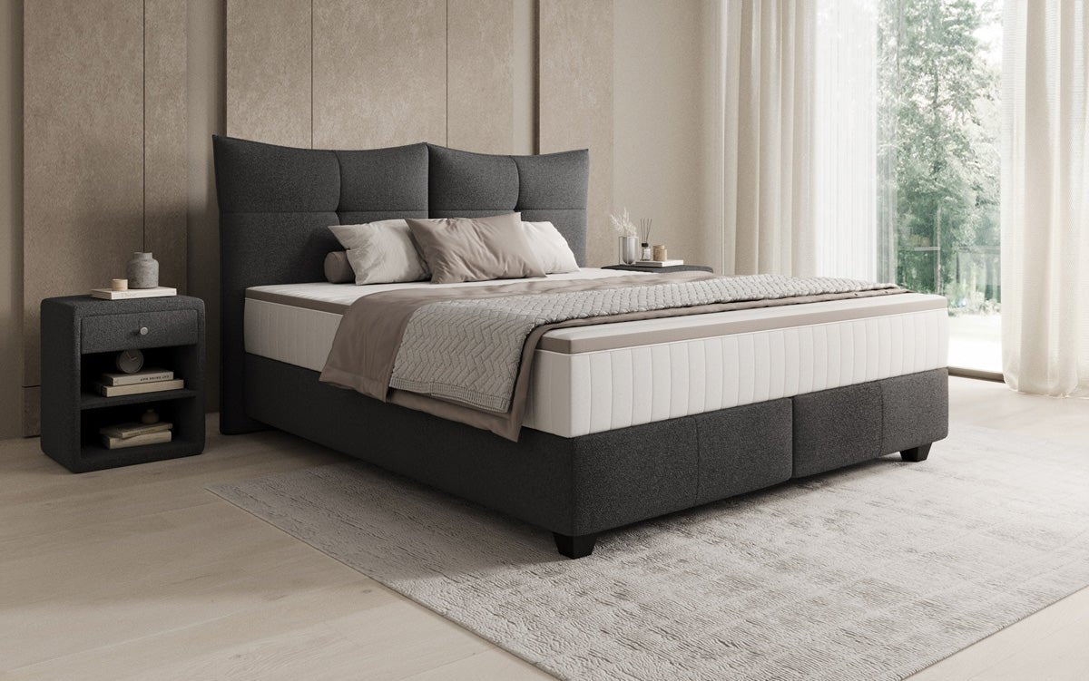 Boxspring posteľ Veyora v bouclé