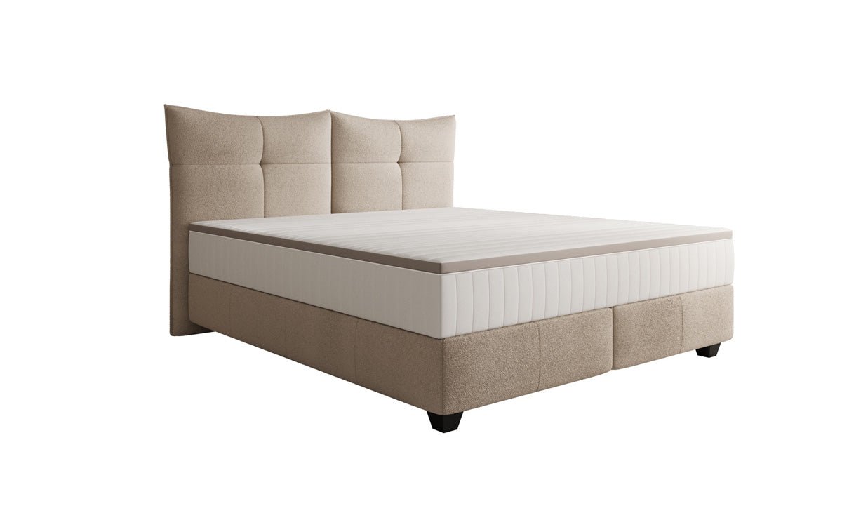 Boxspring posteľ Veyora v bouclé