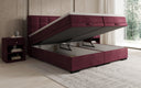 Boxspring posteľ Alessia s úložným priestorom v semiši