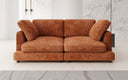 Designer 2 Sitzer Sofa Thalessa in Cord