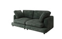 Designer 2 Sitzer Sofa Thalessa in Cord