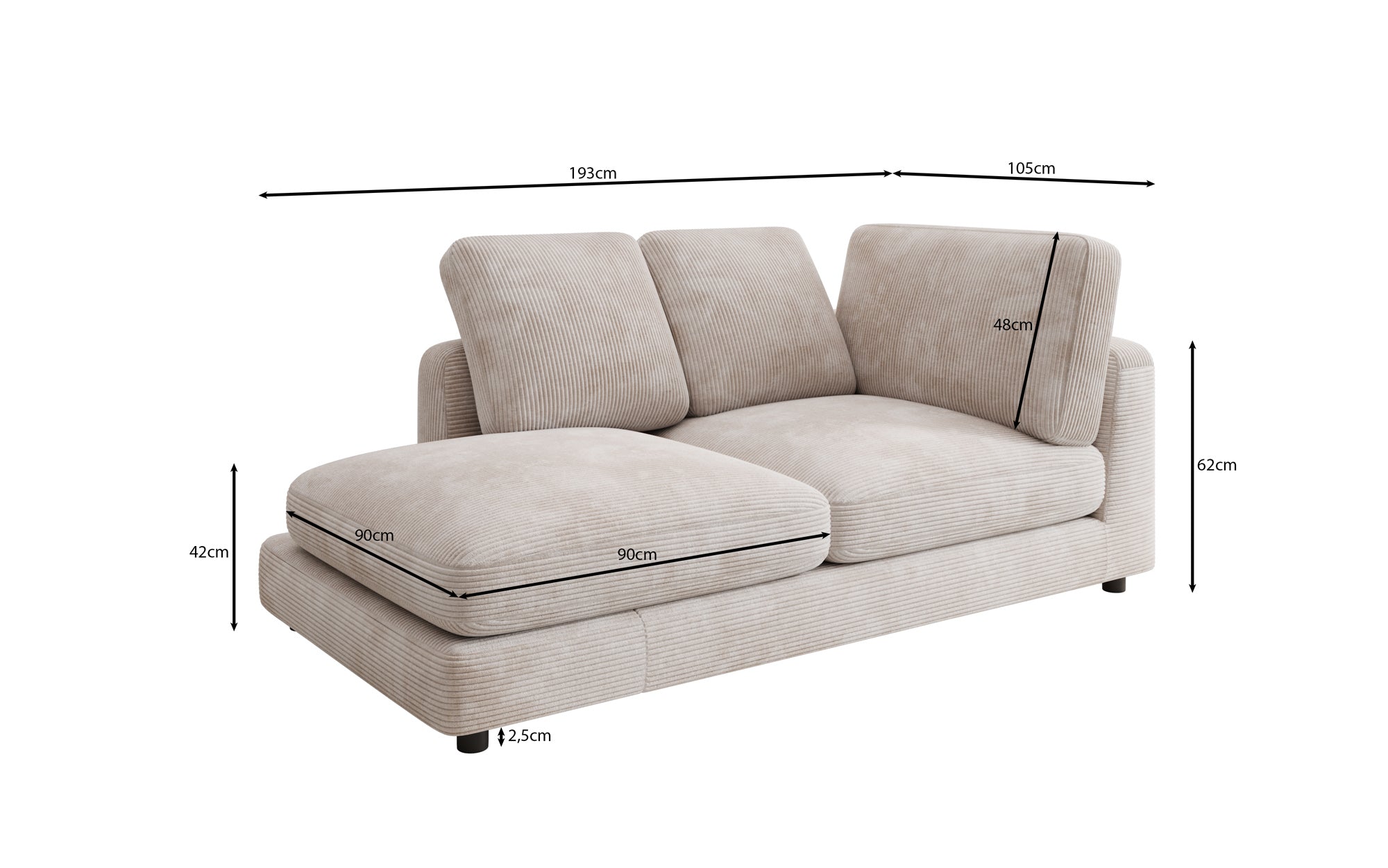 Dizajnérska leňoška/sofa Thalessa v mančestri