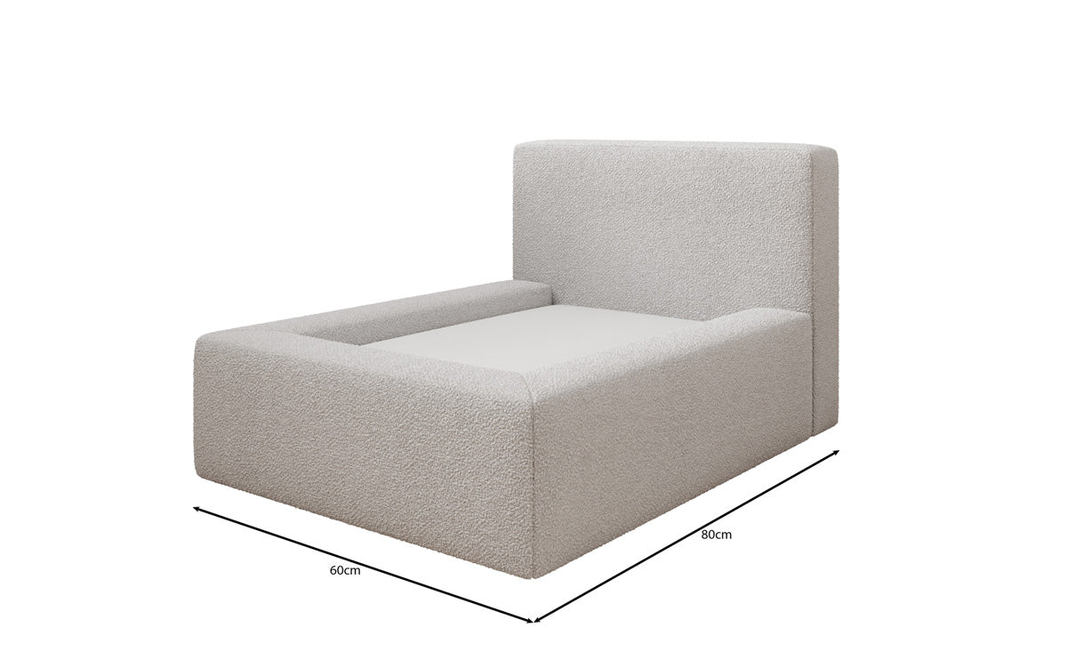 Hundebett LupoLounge 80 × 60 cm in Bouclé
