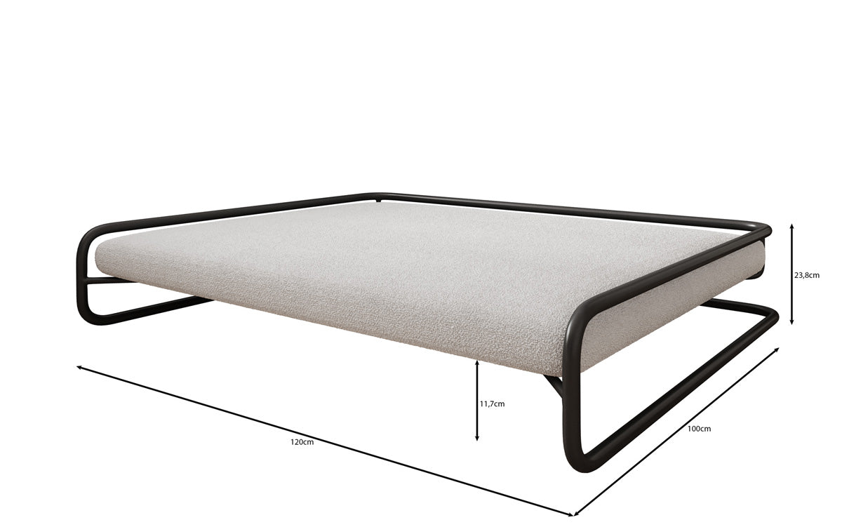 Psia posteľ Arlo 100×120 cm v Bouclé