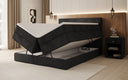 Boxspringbett Noren mit Stauraum in Cord