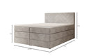 Boxspring posteľ Norella s úložným priestorom v semiši