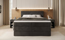 Boxspring posteľ Norella s úložným priestorom v semiši