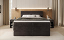 Boxspring posteľ Norella s úložným priestorom v semiši