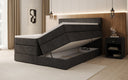 Boxspring posteľ Norella s úložným priestorom v semiši