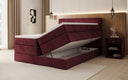 Boxspring posteľ Norella s úložným priestorom v semiši