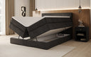 Boxspring posteľ Norella s úložným priestorom v semiši