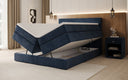 Boxspring posteľ Norella s úložným priestorom v semiši