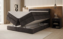 Boxspring posteľ Norella s úložným priestorom v semiši