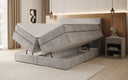 Boxspring posteľ Norella s úložným priestorom v semiši