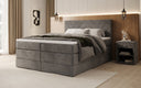 Boxspring posteľ Norella s úložným priestorom v semiši