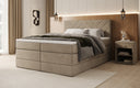 Boxspring posteľ Norella s úložným priestorom v semiši