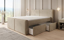 Boxspringbett Ophelia II mit Schubladen in Samt