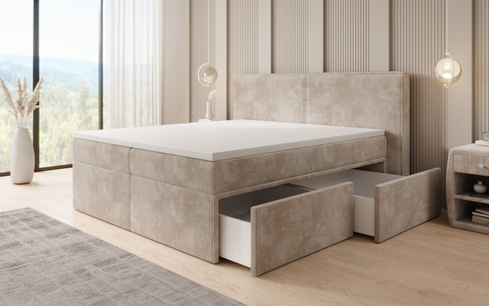 Boxspring posteľ Ophelia s zásuvkami v Mančester