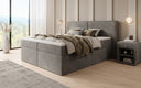 Boxspringbett Ophelia mit Schubladen in Samt