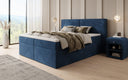 Boxspringbett Ophelia mit Schubladen in Samt