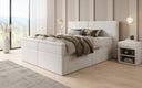 Boxspringbett Ophelia mit Schubladen in Samt
