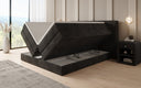Boxspring posteľ Ophelia s vysoko zdvíhateľným úložným priestorom v Mančester