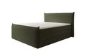 Boxspring posteľ Liana II s vysoko zdvíhateľným úložným priestorom v Teddy Bouclé