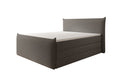 Boxspring posteľ Liana II s vysoko zdvíhateľným úložným priestorom v Teddy Bouclé