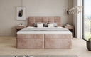 Boxspringbett Cozy II in Cord mit Stauraum