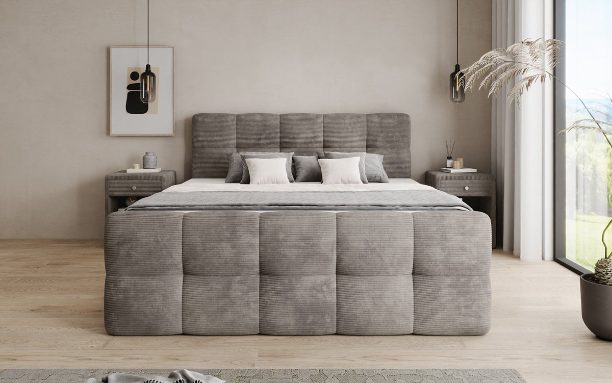 Boxspringová posteľ Cozy v mančestri s úložným priestorom