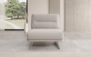 Dizajnové sofa-kreslo Torino bez podrúčok v bouclé