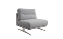 Dizajnové sofa-kreslo Torino bez podrúčok v bouclé