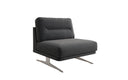 Dizajnové sofa-kreslo Torino bez podrúčok v bouclé