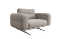 Dizajnové sofa-kreslo Torino s podrúčkami v bouclé