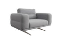 Dizajnové sofa-kreslo Torino s podrúčkami v bouclé