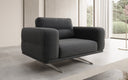 Dizajnové sofa-kreslo Torino s podrúčkami v bouclé