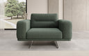 Dizajnové sofa-kreslo Torino s podrúčkami v bouclé