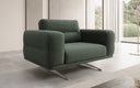 Dizajnové sofa-kreslo Torino s podrúčkami v bouclé