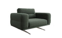 Dizajnové sofa-kreslo Torino s podrúčkami v bouclé