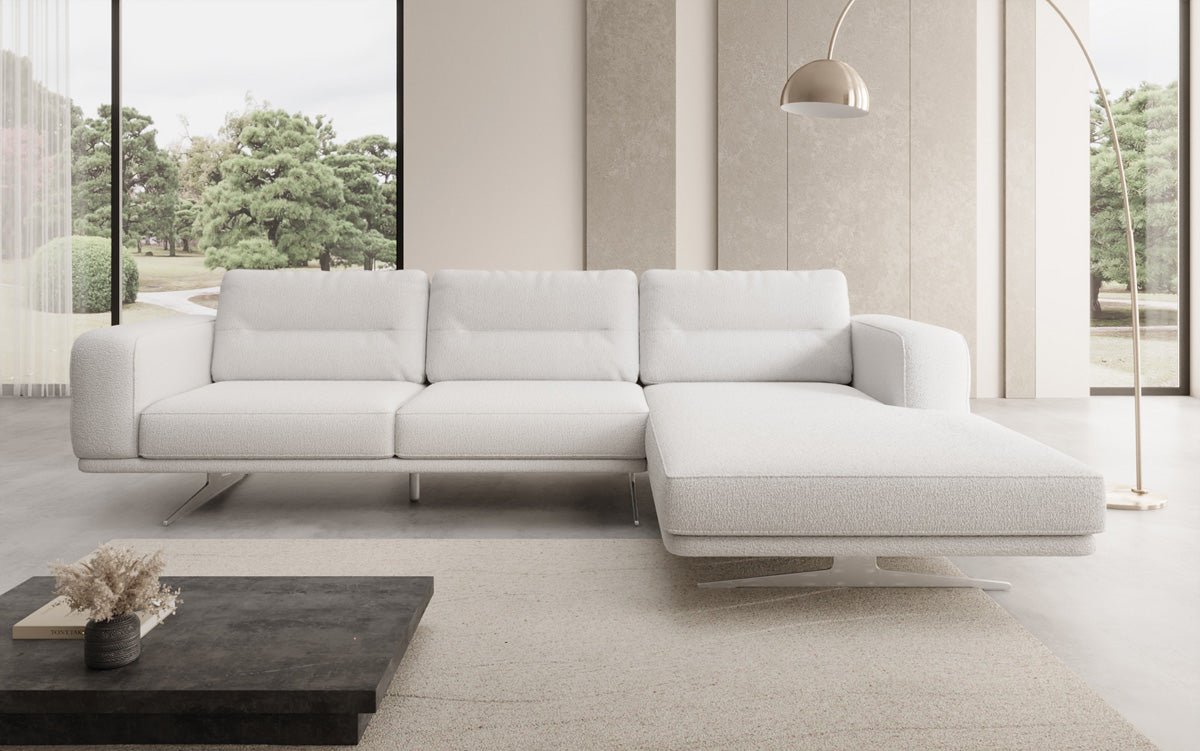 Designer L Sofa Torino in Bouclé