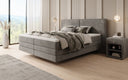 Boxspringbett Ophelia mit Schwebeoptik in Samt
