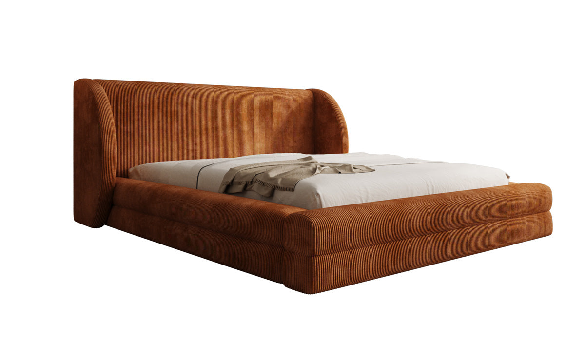 Designer Polsterbett Liv Cord mit Stauraum