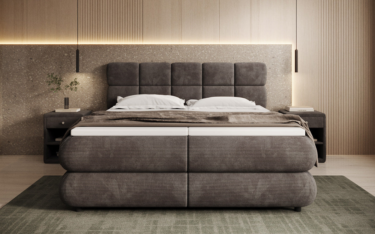 Boxspringbett Relana - elektrisch verstellbar in Cord