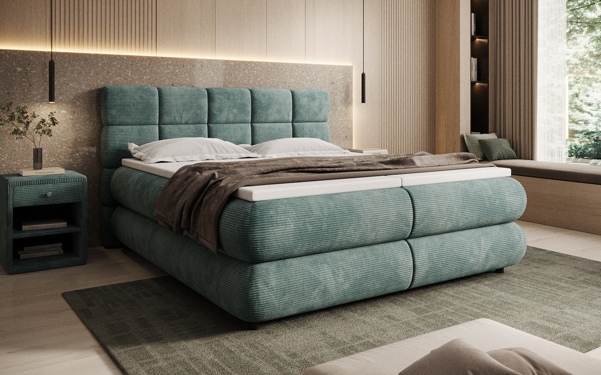 Boxspringbett Relana - elektrisch verstellbar in Cord