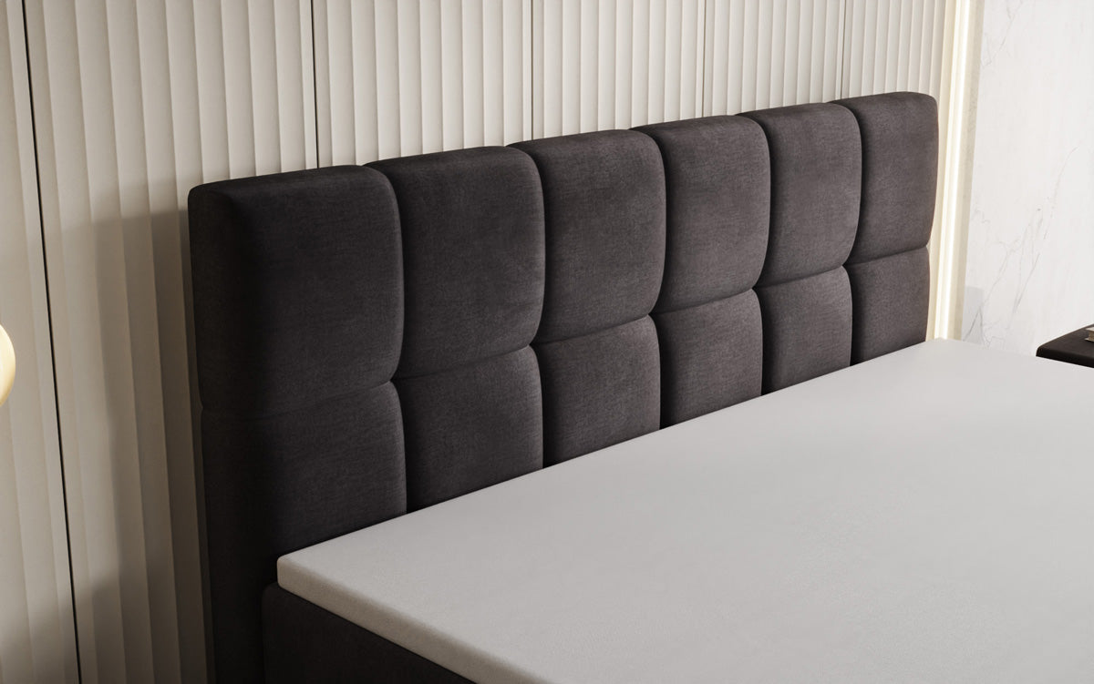 Boxspringbett Windsor mit Stauraum in Samt