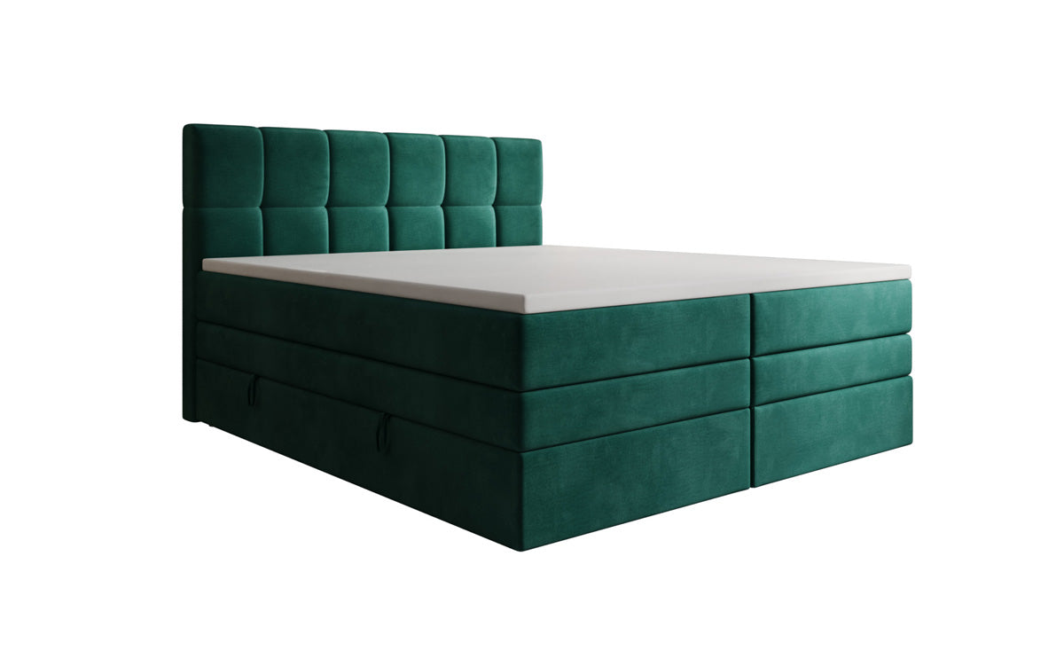 Boxspringbett Windsor mit Stauraum in Samt