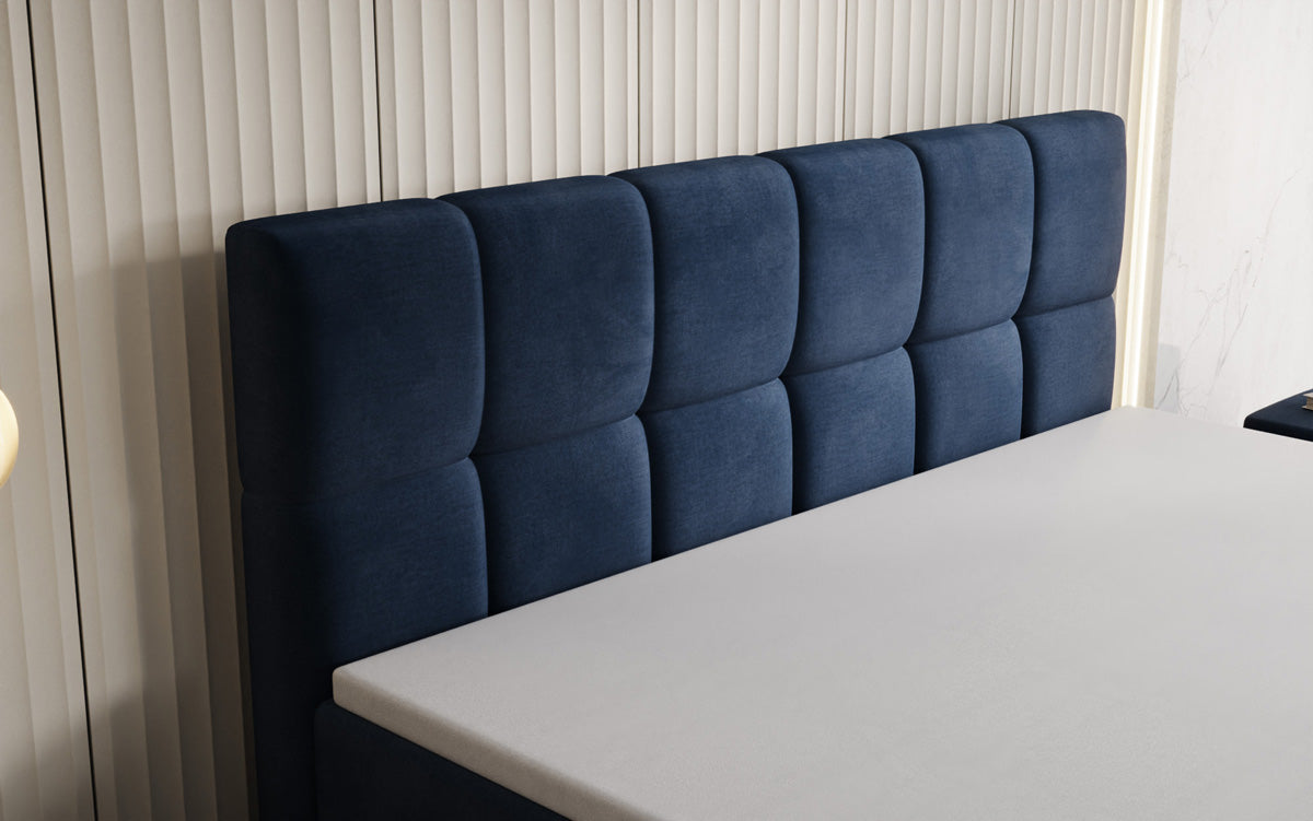 Boxspringbett Windsor mit Stauraum in Samt